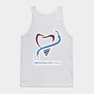 Tooth vector logo template for dentistry or dental clinic and health products. Tank Top